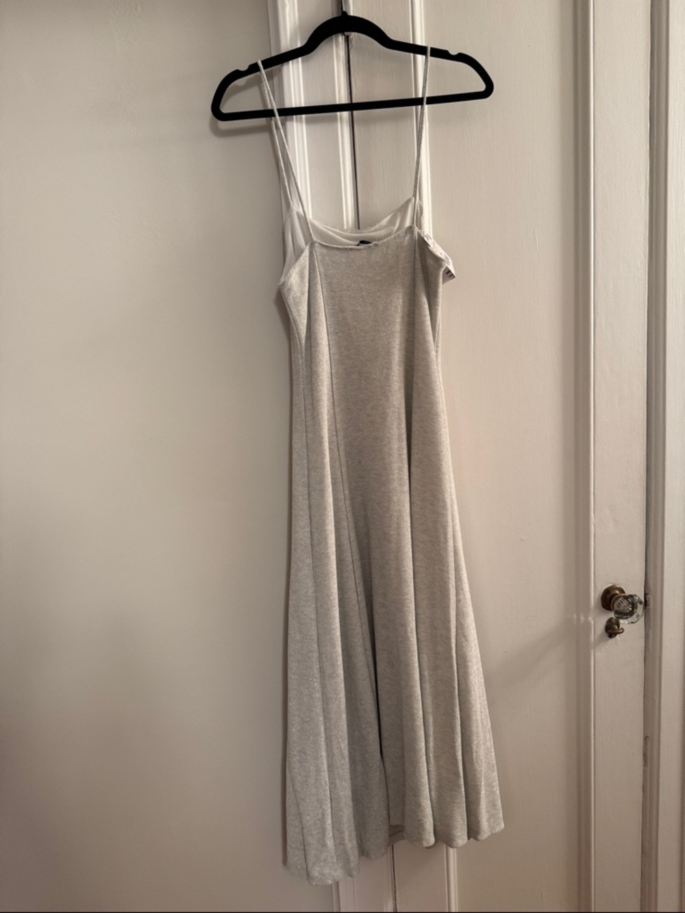 Zara Silver Strapless Slip Maxi Dress - Picture 4 of 4